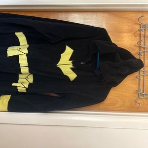DC comics adult XL Batman pajama suit with detachable cape.